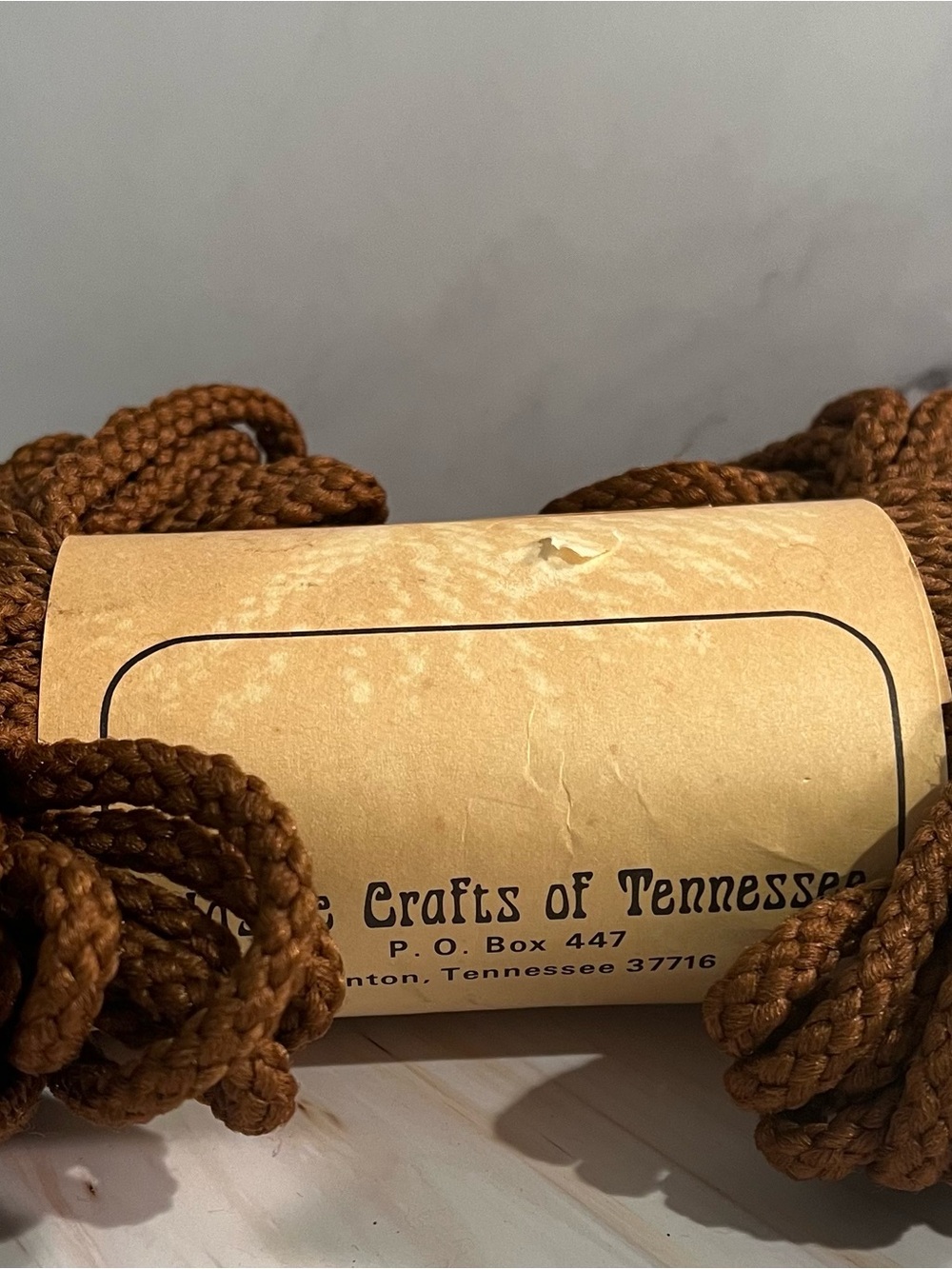 Crafts of Tennessee Braided Cord Trim in Brown